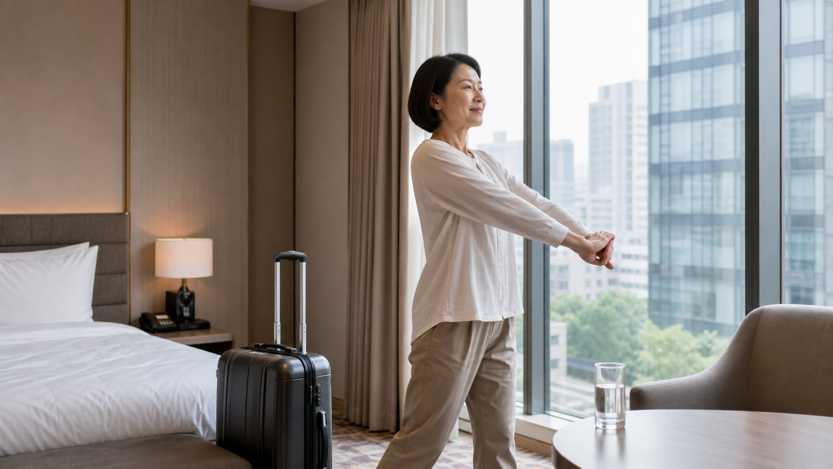 長途旅行後先活動休息並觀察身體反應